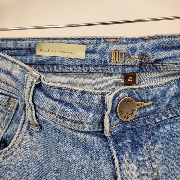 Kut From The Cloth Adele Slouchy Boyfriend Jeans Low Rise 2000's Size 2 Two - Picture 4 of 5